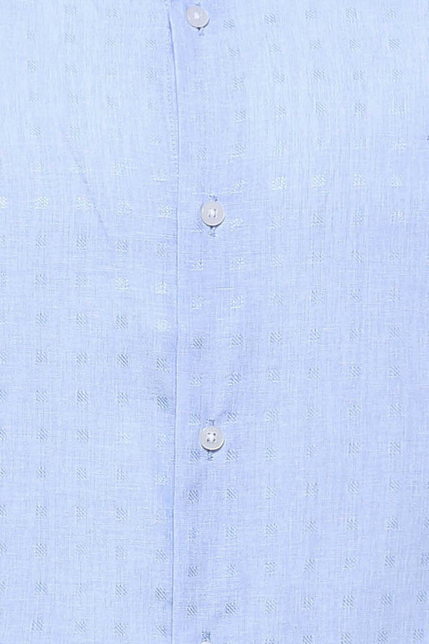 Patterned Sky Blue Shirt | Wessi 3-piece-suit, Casual, Cuff, Daily, Italian, Long Sleeve, Modern Fit, Office, Patterned, Shirt, Slim Fit, Slim Fit Shirt ShirtSlim Fit Shirt - wessi