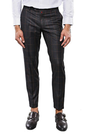 Plaid Black Trousers | Wessi 3-piece-suit, 30, Black, Casual, Checked, Daily, Modern Fit, Patterned, Plaid, Slim Fit, Trouser, Trousers TrouserTrousers - wessi