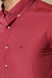 Plaid Red Slim Fit Shirt 3-piece-suit, Casual, Daily, Floral Shirt, Italian, Modern Fit, Plaid, red, Shirt, Slim Fit, Sport ShirtFloral Shirt - wessi