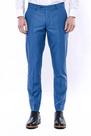 Plain Blue Trousers 28, 3-piece-suit, 30, 32, 34, 36, 38, 40, Basic, Essentials, Modern Fit, Office, Plain, Slim Fit, Trouser, Trousers TrouserTrousers - wessi