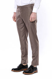 Plain Brown Trousers 3-piece-suit, 30, 32, 34, Basic, Brown, Essentials, Modern Fit, Office, Plain, Slim Fit, tan, Trouser, Trousers TrouserTrousers - wessi