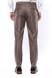 Plain Brown Trousers 3-piece-suit, 30, 32, 34, Basic, Brown, Essentials, Modern Fit, Office, Plain, Slim Fit, tan, Trouser, Trousers TrouserTrousers - wessi