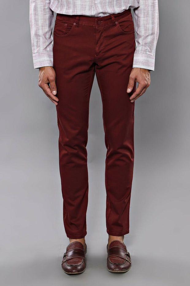 Plain Claret Red Trousers | Wessi 28, 3-piece-suit, 30, 32, 34, Basic, Casual, Daily, Modern Fit, Office, Plain, Slim Fit, Slim Fit Trousers, Trouser TrouserSlim Fit Trousers - wessi