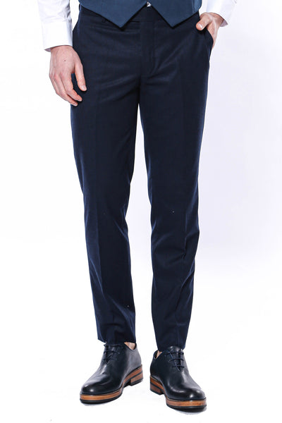 Plain Navy Blue Trousers 28, 3-piece-suit, 30, 32, 34, 36, 40, 42, Basic, Blue, Daily, Essentials, Modern Fit, Navy, Navy Blue, Office, Plain, Slim Fit, Trouser, Trousers TrouserTrousers - we