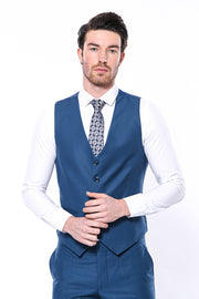 Plain Navy Vest | Wessi 3-piece-suit, 34, 36, 38, 42, 44, 46, 48, blue, Modern Fit, Navy, Navy Blue, Slim Fit, Vest Vest - wessi