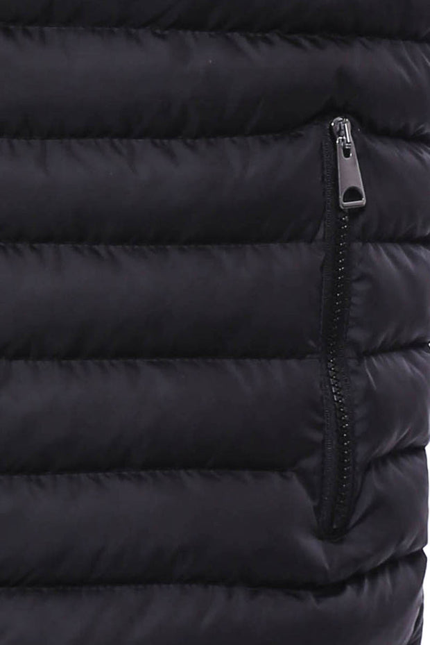 Quilted Puffer Black Vest $50 - $100, 36, 38, 40, 42, 44, 46, 6 Drop, Black, Casual, Coat, Daily, Modern Fit, Outwear, Quilted, Slim Fit, Slimfit, Vest, Zippered OutwearCoatKaban - wessi