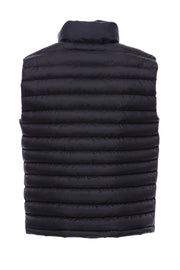 Quilted Puffer Black Vest $50 - $100, 36, 38, 40, 42, 44, 46, 6 Drop, Black, Casual, Coat, Daily, Modern Fit, Outwear, Quilted, Slim Fit, Slimfit, Vest, Zippered OutwearCoatKaban - wessi