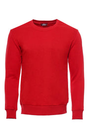 Red Plain Circle Neck Sweatshirt $10 - $30, Basic, Casual, Crew Neck, Daily, Essentials, Modern Fit, Plain, red, Slim Fit, Sport, Sport Clothing, Sweatshirt Sport ClothingSweatshirt - wessi