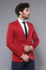 Red Slim Fit Blazer | Wessi 3-piece-suit, 42, 6 Drop, Basic, Essentials, Italian Suit, Men's Blazers, Modern Fit, Notch, Notch Lapel, Plain, red, Slim Fit, Slim Fit Blazers, Slim Fit Suit, Sl