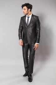 Shiny Smoked Men's Suit | Wessi 3-piece-suit, 34, 36, 38, 40, 42, 44, Italian Suit, mens-suit_obsolete, Modern Fit, Slim Fit, Suit OutletSuit - wessi