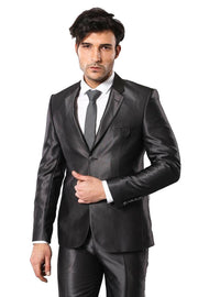 Shiny Smoked Men's Suit | Wessi 3-piece-suit, 34, 36, 38, 40, 42, 44, Italian Suit, mens-suit_obsolete, Modern Fit, Slim Fit, Suit OutletSuit - wessi