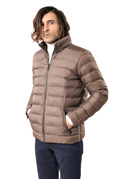 Short Down Jacket | Wessi 3-piece-suit, 36, 40, 46 Cream, Beige, Cream, Hooded, Jackets, Modern Fit, Outwear, Puffer Coats, Slim Fit, Striped OutwearJacketsPuffer Coats - wessi