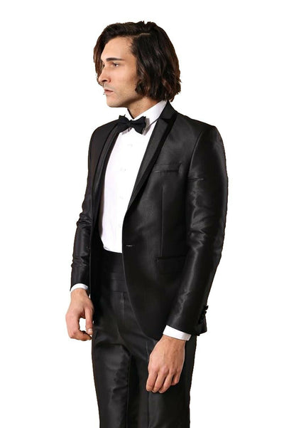 Slim Fit Lapel Detailed Tuxedo | Wessi 3-piece-suit, 34, 36, 38, Modern Fit, Party, Slim Fit, Slim Fit Suit, Suit, Wedding OutletSuit - wessi