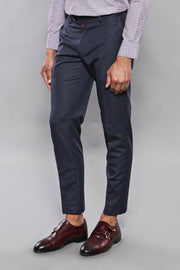 Striped Navy Blue Trousers | Wessi 28, 3-piece-suit, 30, 32, 34, Blue, Casual, Daily, Modern Fit, Navy, navy-blue, Slim Fit, Striped, Trouser, Trousers TrouserTrousers - wessi