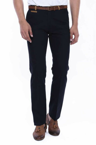 Belt Coloured Navy Pants