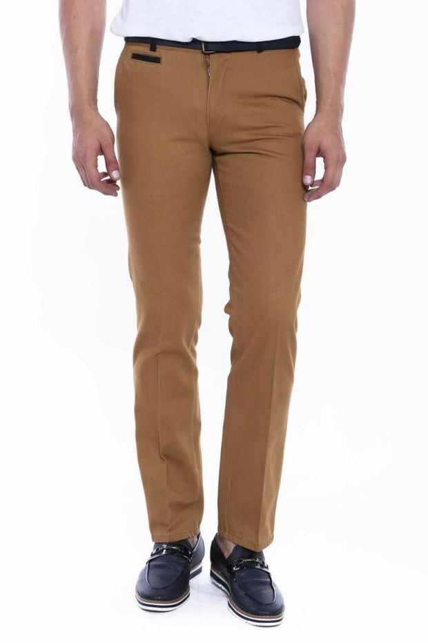 Belt Coloured Tan Pants