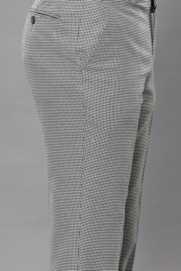 Patterned Grey Slim-Fit Trousers 28, 3-piece-suit, 30, 32, 34, 36, Casual, Checked, Daily, Grey, Modern Fit, Party, Patterned, Plaid, Slim Fit, Trouser, Trousers TrouserTrousers - wessi