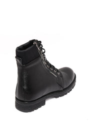 Black Leather Men's Boot