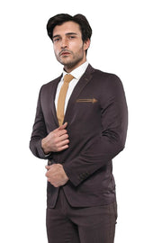 Two Buttons Brown Blazer 3-piece-suit, 34, 36, 38, 40, 42, 44, 46, Men's Blazers, Modern Fit, Slim Fit, Slim Fit Blazers OutletBlazer - wessi