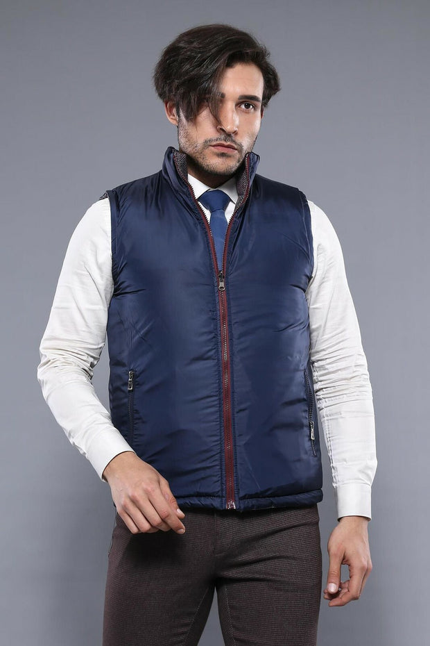 Two-Sided Red Waistcoat | Wessi 3-piece-suit, 36, 38, 40, 42, 44, 46, Jackets, Modern Fit, Outwear, Puffer Coats, Slim Fit OutwearJacketsPuffer Coats - wessi