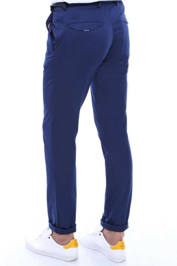 Navy Blue Cotton Trousers 3-piece-suit, 34, 36, 38, 40, Basic, Blue, Casual, Daily, Essentials, Modern Fit, Navy, Navy Blue, Office, Plain, Slim Fit, Slim Fit Trousers, Trouser OutletTrousers