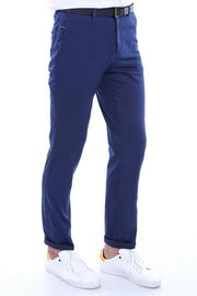 Navy Blue Cotton Trousers 3-piece-suit, 34, 36, 38, 40, Basic, Blue, Casual, Daily, Essentials, Modern Fit, Navy, Navy Blue, Office, Plain, Slim Fit, Slim Fit Trousers, Trouser OutletTrousers