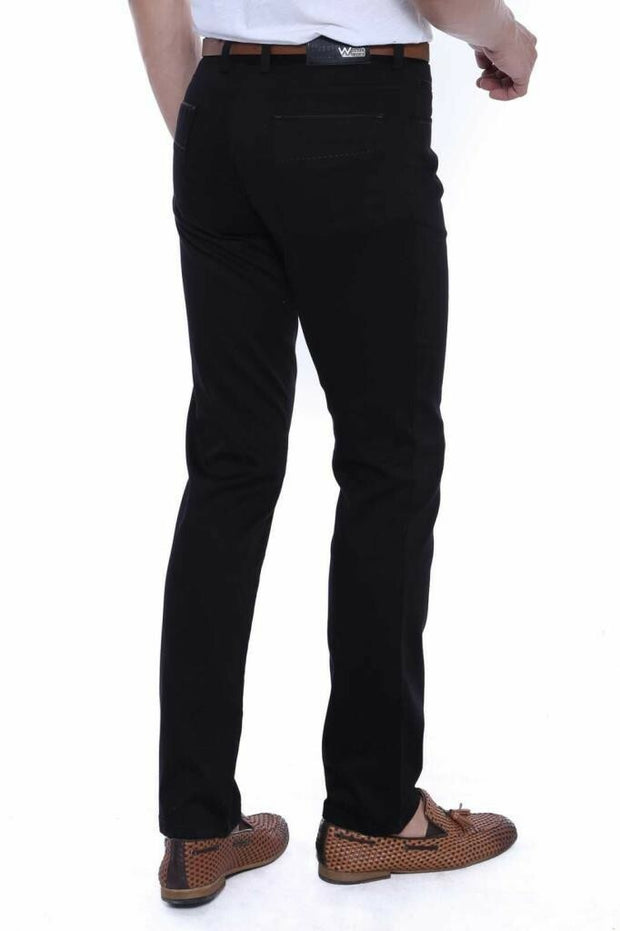 Cotton Summer Black Pants 3-piece-suit, 34, 36, 38, Basic, Black, Black Trousers, Casual, Daily, Essentials, Modern Fit, Office, Plain, Slim Fit, Trouser TrouserBlack Trousers - wessi