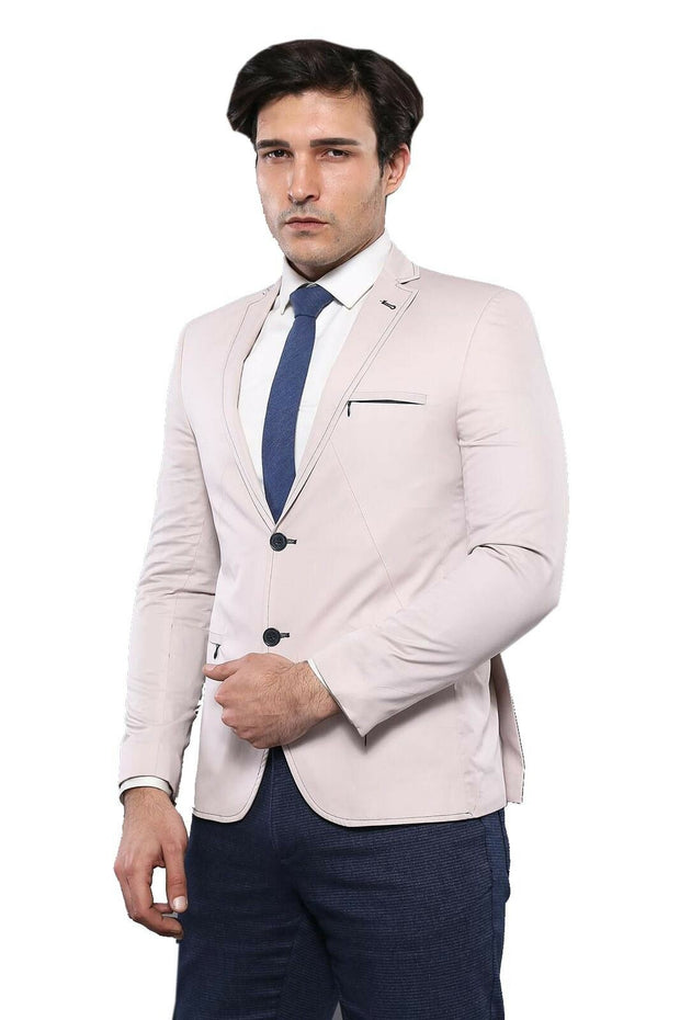 Zippered Pocket Grey Jacket | Wessi 3-piece-suit, 34, 40, Men's Blazers, Modern Fit, Slim Fit, Slim Fit Blazers, Zippered OutletBlazer - wessi